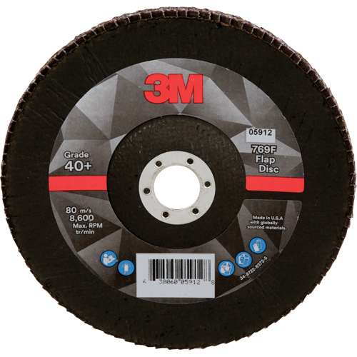 769F Quick Change Flap Disc, 7" x 7/8", Type 29, 120+ Grit, Aluminum Oxide/Ceramic Auto-Cam