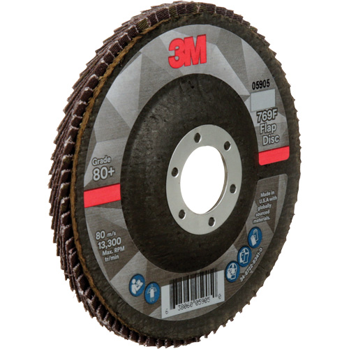 769F Quick Change Flap Disc, 4-1/2" x 7/8", Type 27, 80+ Grit, Ceramic Auto-Cam