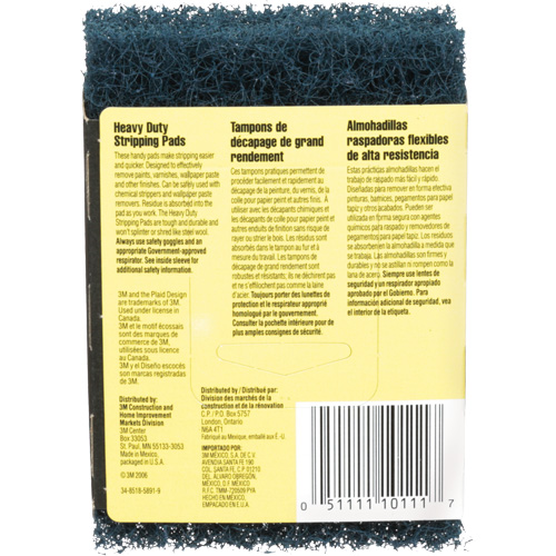 Tampons de d&eacute;capage pour gros travaux, Oxyde d'aluminium, 3-1/2" x 5", Grain Cors&eacute; Auto-Cam