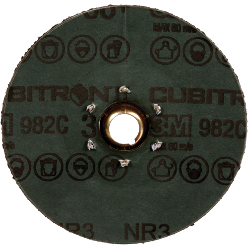 Cubitron II 982C Fibre Disc, Ceramic, 36+, 4-1/2" Dia Auto-Cam