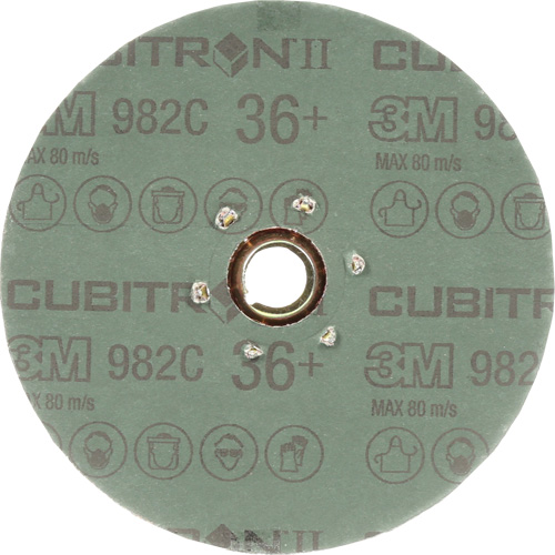 Cubitron II 982C Fibre Disc, Ceramic, 36+, 5" Dia Auto-Cam