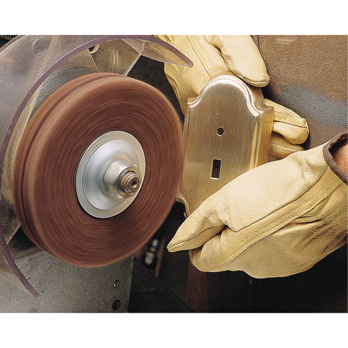 Disques robustes Scotch-Brite (oxyde d'aluminium), 6" dia., Grain Moyen, Oxyde d'aluminium Auto-Cam