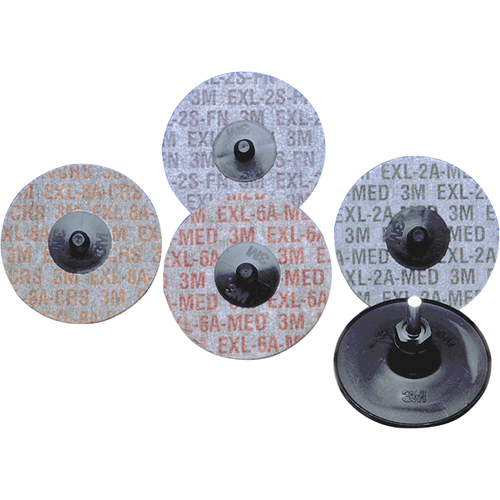 Produits Buff & Blend - Meules homog&egrave;nes EXL Roloc Scotch-Brite, 2" x Grain de 2S Auto-Cam