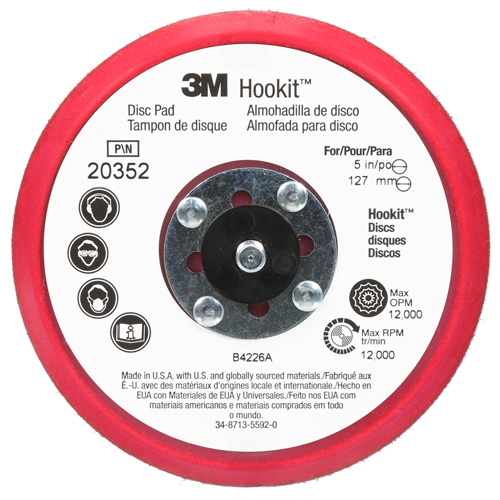 Hookit Low Profile Disc Pad Auto-Cam