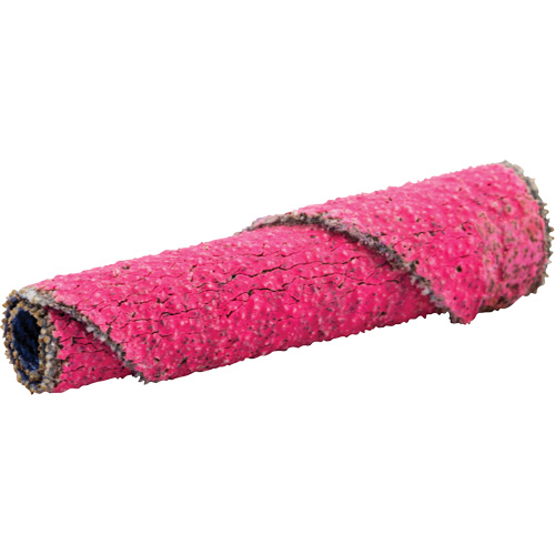 R982 Cartridge Roll, 80 Grit, 1/4" Dia., Ceramic Alumina, 1-1/2" L, 1/8" Arbor Auto-Cam