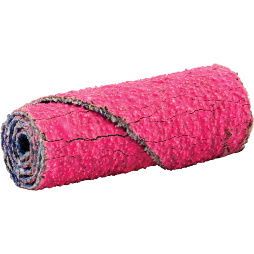R982 Cartridge Roll, 60 Grit, 1/2" Dia., Ceramic Alumina, 1-1/2" L, 1/8" Arbor Auto-Cam