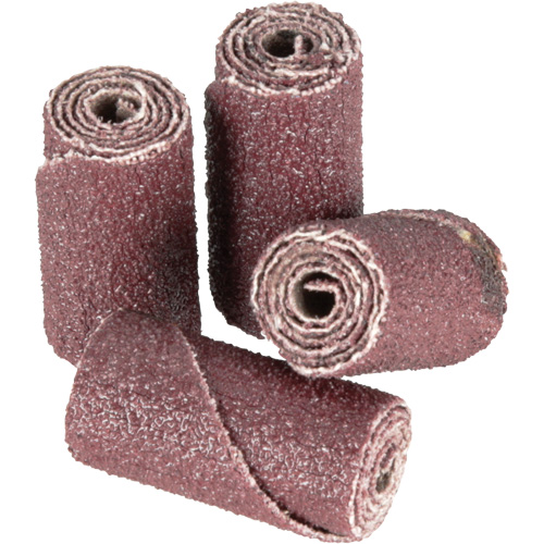 341D Sanding Cartridge Roll, 80 Grit, 1/2" Dia., Aluminum Oxide, 1" L, 1/8" Arbor Auto-Cam