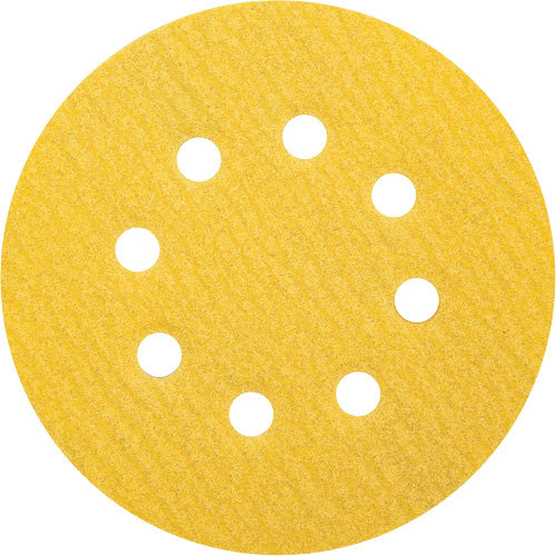 Gold Reserve A296 Paper H&L Vacuum Disc, 5" Dia., 120 Grit, Aluminum Oxide, C-Weight Auto-Cam