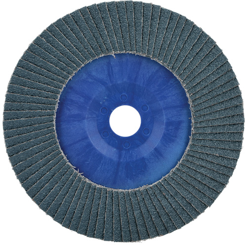 BlueFire Quick Trim Flap Disc, 7" x 7/8", Type 27, 40 Grit, Zirconia Alumina Auto-Cam