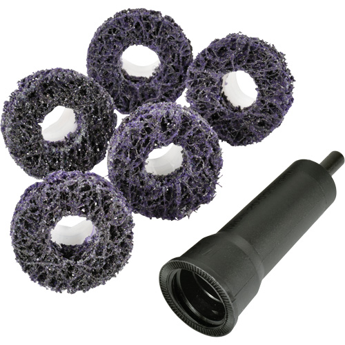 Trousse de disques de nettoyage pour moyeu de frein Pro Brake Hub Roloc Scotch-Brite, Grain Extra grossier, Carbure de silicium Auto-Cam