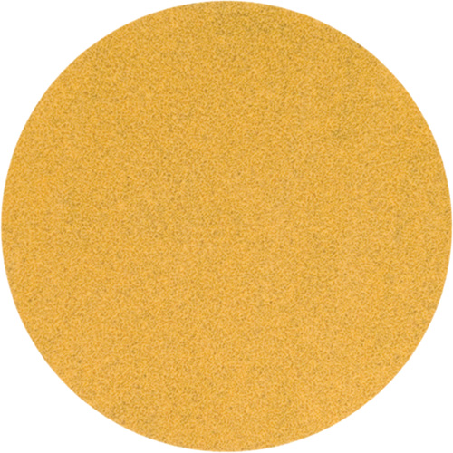 Disque de ponçage jaune &agrave; boucles & crochets, 5" dia., Grain P220, Oxyde d'aluminium Auto-Cam