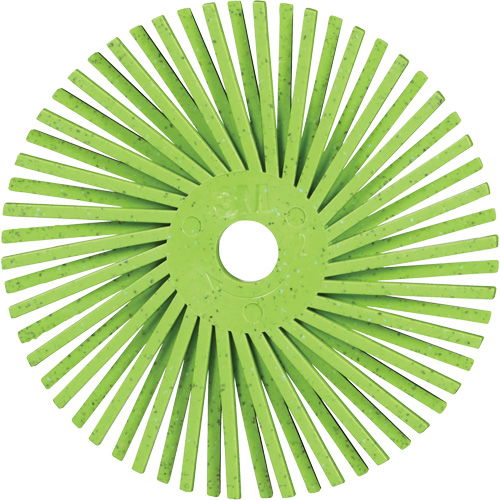 Brosse radiale en soies de pr&eacute;cision type A PN-RB Scotch-Brite , C&eacute;ramique, Grain 50+, 3" dia. Auto-Cam