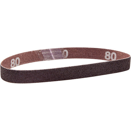 Metalite&reg; Cloth File Sanding Belt, 1/2" W x 12" L, Aluminum Oxide, 100 Grit Auto-Cam