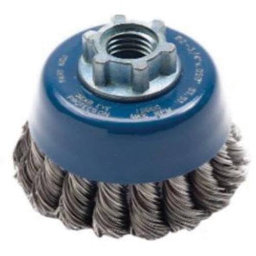Brosse-boisseau &agrave; fils nou&eacute;s, 2-3/4" dia. x 5/8"-11 arbre Auto-Cam