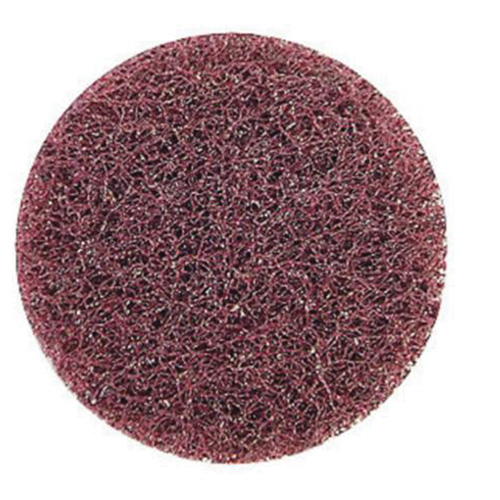 Disque de polissage non tiss&eacute; &agrave; remplacement rapide tr&egrave;s r&eacute;sistant Bear-Tex, 2" dia., Grain Moyen, Oxyde d'aluminium Auto-Cam