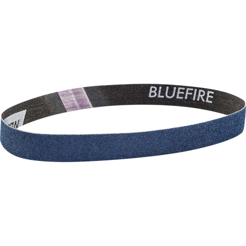 BlueFire Cloth File Belt, 3/4" W x 18" L, Zirconia Alumina, 120 Grit Auto-Cam