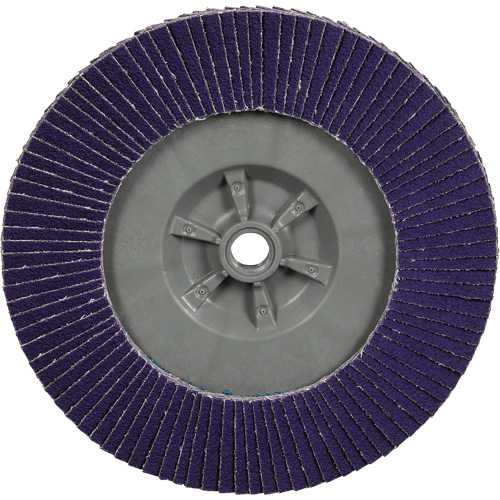 Cubitron 3 Conical  Flap Disc with Quick Change 1169F, 7" x 5/8"-11, Type T29, 80+ Grit, Ceramic Auto-Cam