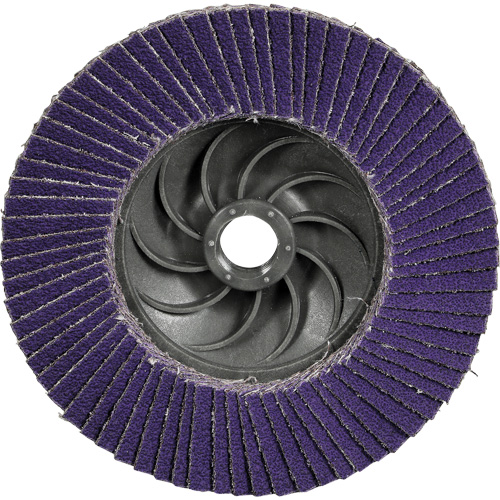 Cubitron 3 Conical  Flap Disc with Quick Change 1169F, 5" x 5/8"-11, Type T29, 40+ Grit, Ceramic Auto-Cam