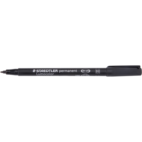 Lumocolor&reg; Permanent Marker, Medium, Black Auto-Cam