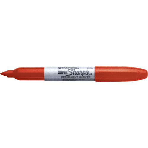 Permanent Markers - Super, Fine, Red Auto-Cam
