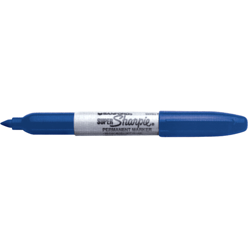 Permanent Markers - Super, Blue, Fine Tip Auto-Cam