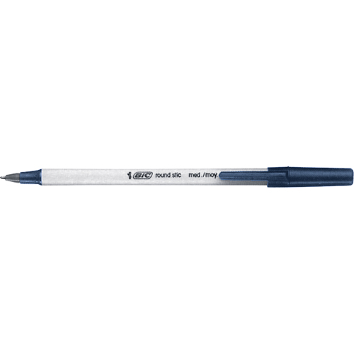 Stylo &agrave; bille Bic Round Stic, Bleu, 0,8 mm Auto-Cam