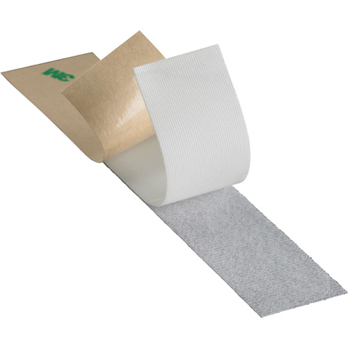 Attache, Crochet, 25 vg x 1", Adh&eacute;sif, Blanc Auto-Cam