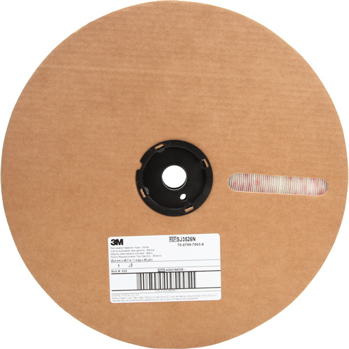 Attache, Boucle, 50 vg x 5/8", Adh&eacute;sif, Blanc Auto-Cam