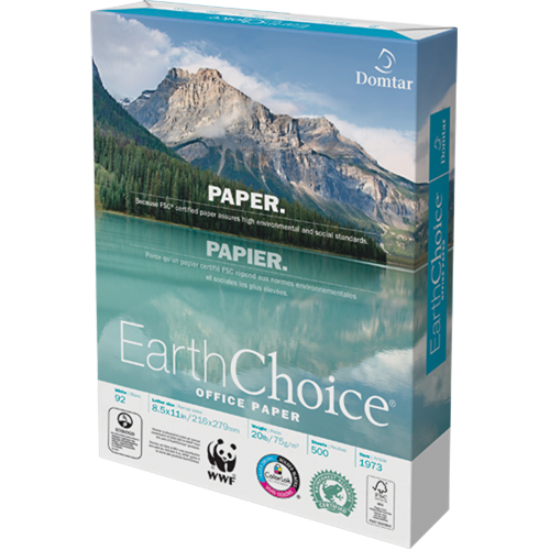 Papier pour le bureau EarthChoice, FSC, 8-1/2" x 11", 20 lb, Blanc Auto-Cam