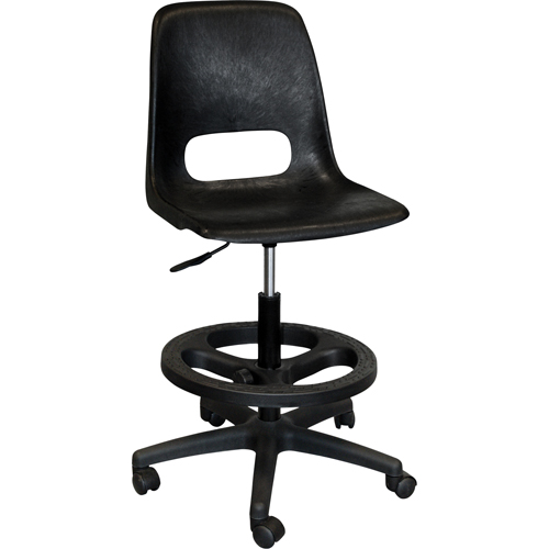 Tabouret avec dossier pour classe de s&eacute;rie 800, Mobile, Ajustable Hauteur, Capacit&eacute; 250 lb Auto-Cam