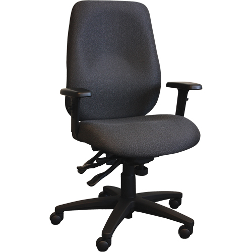Chaises ergonomiques Cierra , Tissu, Noir, Capacit&eacute; 275 lb Auto-Cam