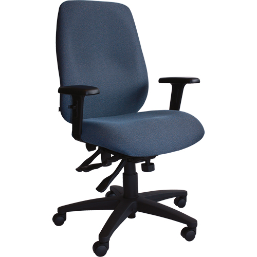 Chaises ergonomiques Cierra , Tissu, Bleu, Capacit&eacute; 250 lb Auto-Cam
