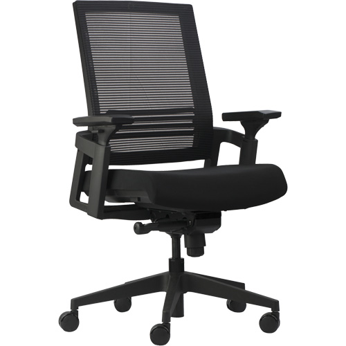 Activ&reg; A-37 Office Chairs, Mesh, Black, 275 lbs. Capacity Auto-Cam