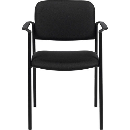 Chaises empilables, Tissu, Hauteur 32", Capacit&eacute; 300 lb, Noir Auto-Cam