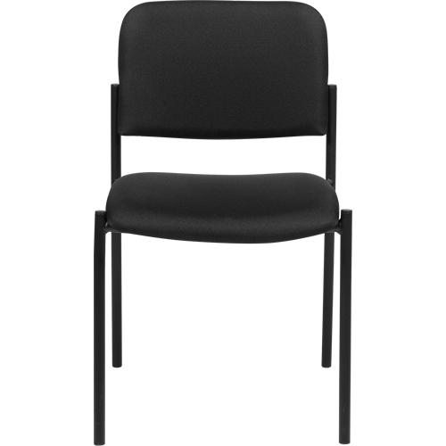 Chaises sans accoudoirs empilables, Tissu, Hauteur 32", Capacit&eacute; 300 lb, Noir Auto-Cam