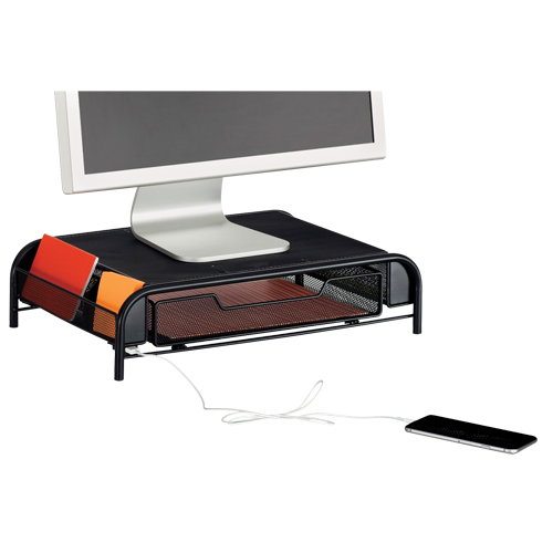 Organisateur de bureau avec alimentation USB Onyx Auto-Cam