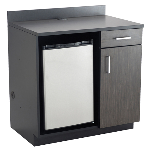 Modular Cabinet, Melamine, 39" H x 36" W x 25" D, Asian Night/Black Auto-Cam