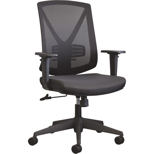 Activ A-47 Synchro Office Chair, Fabric, Black, 275 lbs. Capacity Auto-Cam