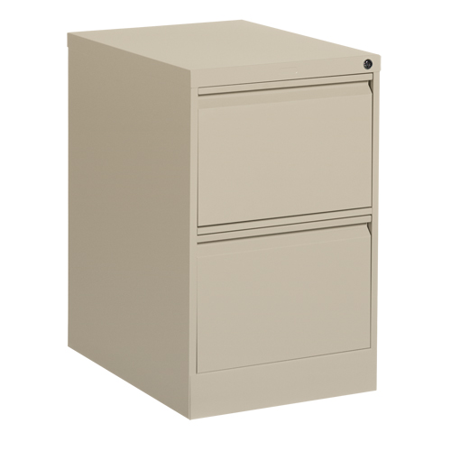 Classeur vertical, Acier, 2 tiroirs, 18-1/7" la x 25" p x 29" h, Beige Auto-Cam