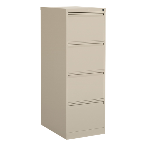 Classeur vertical, Acier, 4 tiroirs, 18-1/7" la x 25" p x 52" h, Beige Auto-Cam