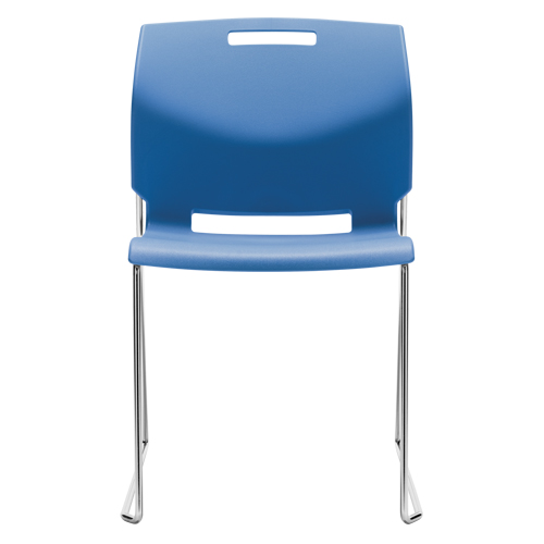 Chair, Plastic, 32-1/2" High, 300 lbs. Capacity, Blue Auto-Cam