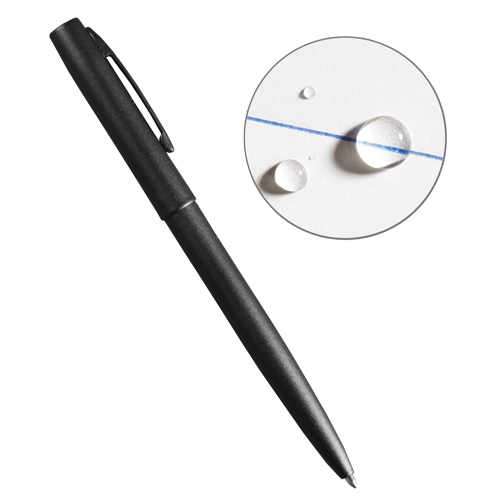 All-Weather Metal Pen, Blue, 0.8 mm, Retractable Auto-Cam
