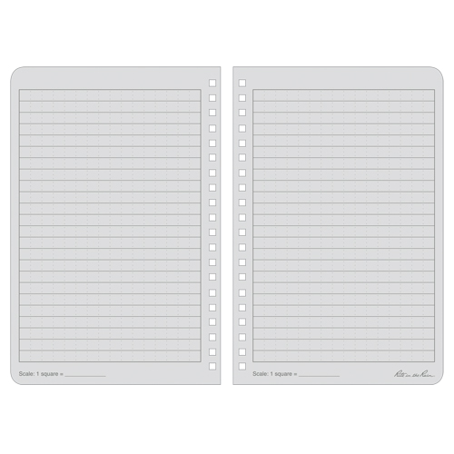 Side-Spiral Notebook, Soft Cover, Black, 64 Pages, 4-5/8" W x 7" L Auto-Cam