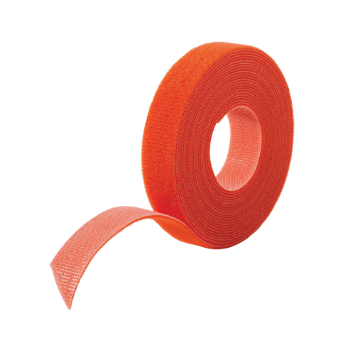 One-Wrap&reg; Cable Management Tape, Hook & Loop, 25 yds x 5/8", Self-Grip, Orange Auto-Cam