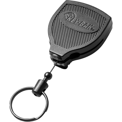 Porte-cl&eacute;s autor&eacute;tractable robuste Super48, Polycarbonate, C&acirc;ble 48", Fixation Agrafe de ceinture Auto-Cam