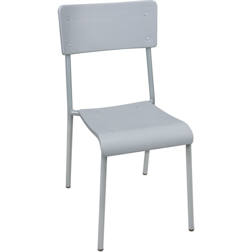 Chaises empilables Ventura, Polypropyl&egrave;ne, Hauteur 36", Capacit&eacute; 300 lb, Gris Auto-Cam