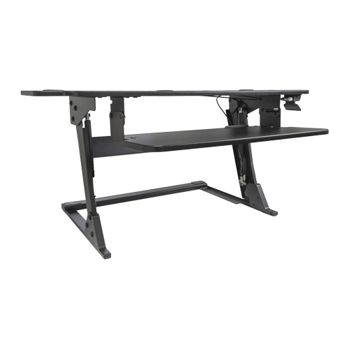 Goya Sit-Stand Workstation, Desktop Unit, 20" H x 42" W x 16" D, Black Auto-Cam