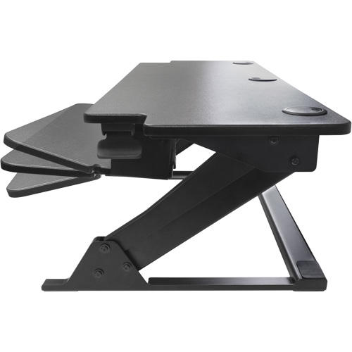 Goya Sit-Stand Workstation, Desktop Unit, 20" H x 42" W x 16" D, Black Auto-Cam