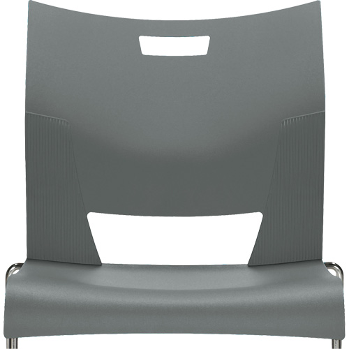 Chaise de formation sans bras Duet, Plastique, Hauteur 33-1/4", Capacit&eacute; 350 lb, Gris Auto-Cam