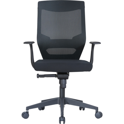 Chaise de bureau ajustable &agrave; basculement synchronis&eacute; s&eacute;rie Activ, Tissu/Mailles, Noir, Capacit&eacute; 275 lb Auto-Cam